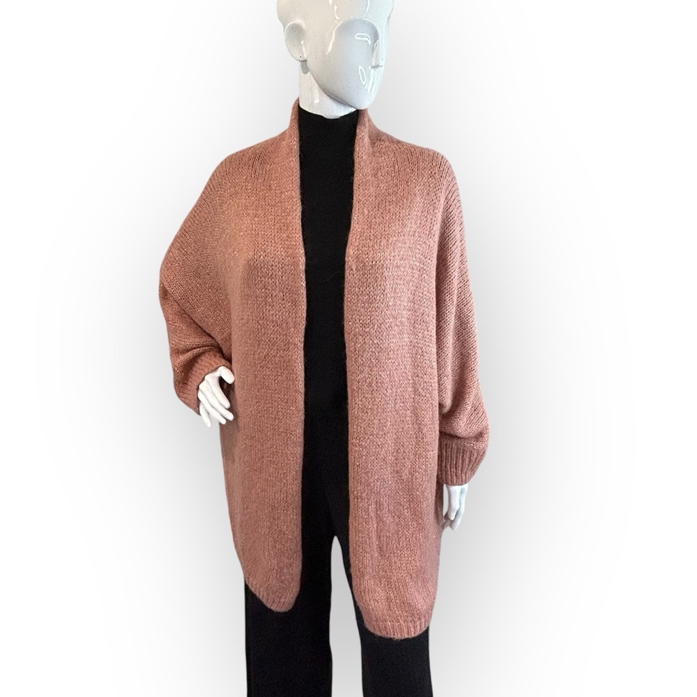 Italian Made Slouchy Open Style Cardigan